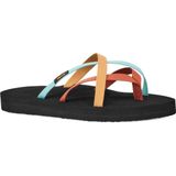 Teva OLOWAHU Dames Slippers - Zwart Oranje Blauw