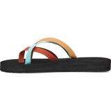 Teva OLOWAHU Dames Slippers - Zwart Oranje Blauw