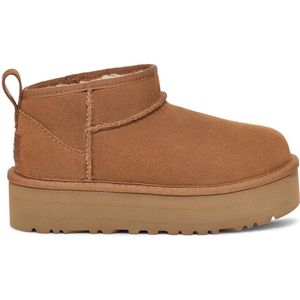 UGG - Classic Ultra Mini Platform - Enkellaarsjes - Zwart - Suède