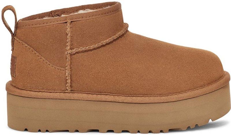 UGG - Classic Ultra Mini Platform - Enkellaarsjes - Bruin - Suède