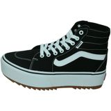 Vans filmore hi tapered platform in de kleur zwart.