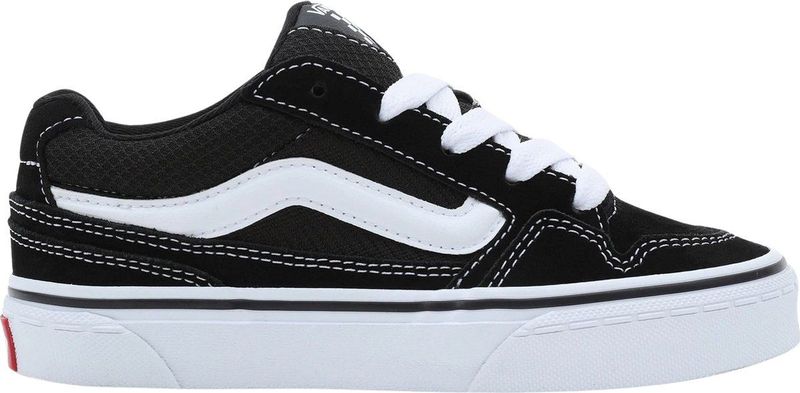 Vans - Caldrone - Skateschoenen - Black White - Suède Mesh