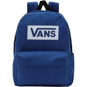 Vans, Klieke Rugzak met Logo Blauw, unisex, Maat:ONE Size