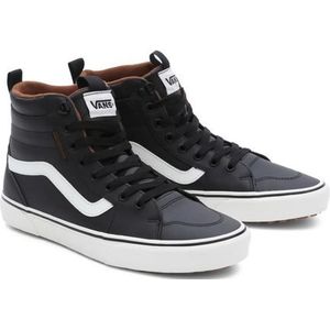 Vans Filmore Hi Vansguard Sneaker voor heren, Leer Zwart Marshmallow, 46 EU