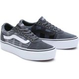 Vans - Ward Platform - Sneakers - Dark Slate - Suède en Textiel