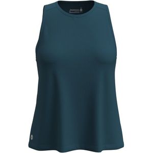 Smartwool - Dames wandel- en bergkleding - W Active Ultralite High Neck Tank Twilight Blue voor Dames van Wol - Maat S - Blauw