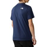 The North Face - T-shirts - M S/S Simple Dome Tee Summit Navy voor Heren van Katoen - Maat XXL - Marine blauw