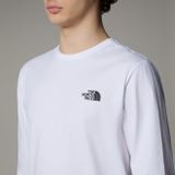 The North Face - L/S Redbox Tee - T-shirt - TNF White - 100% Katoen
