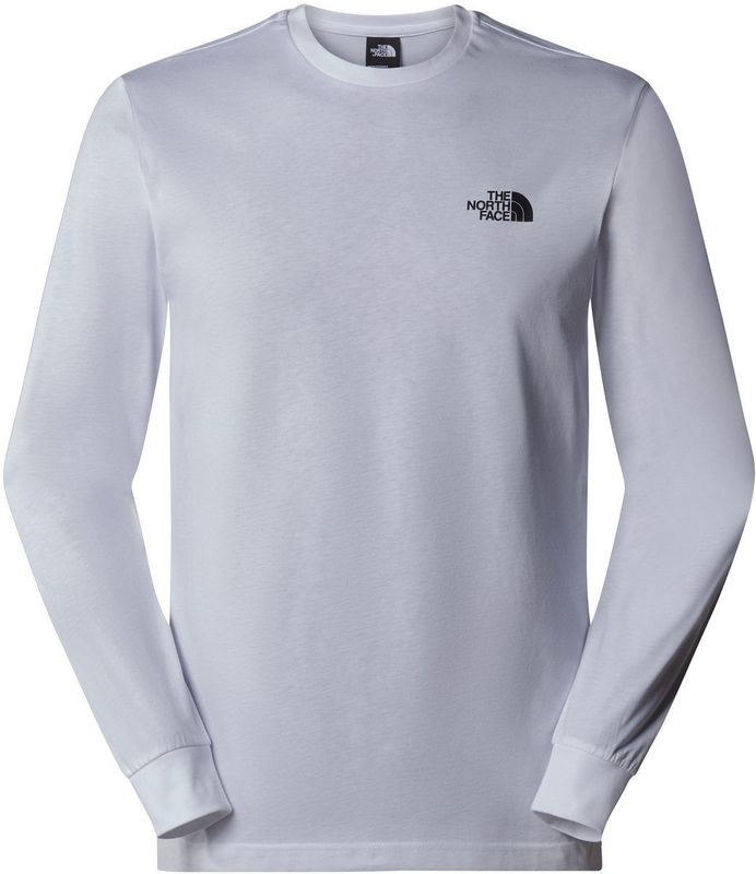 The North Face - L/S Redbox Tee - T-shirt - TNF White - 100% Katoen