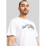 The North Face - S/S Mountain Line Tee - Wit - 100% Katoen