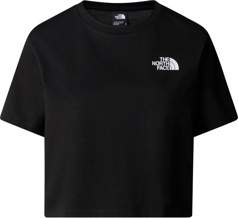 The North Face Simple Dome Crop T-Shirt Dames - Zwart