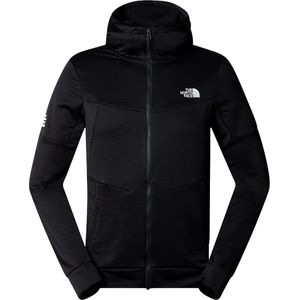 The north face mountain athletics full zip fleece hoodie in de kleur zwart