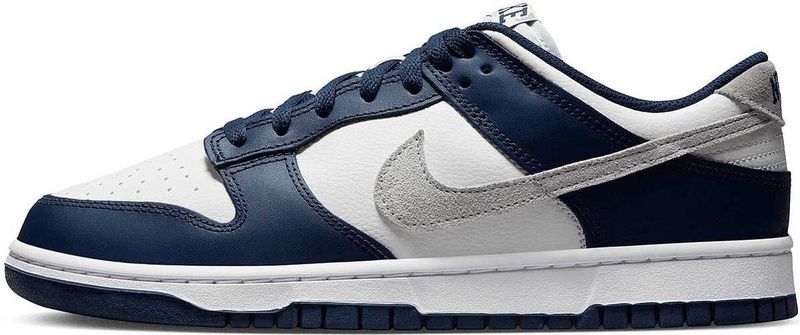 Nike - Dunk Low - Sneakers - Summit White - Midnight Navy