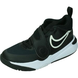 Nike - Team Hustle D 11 - Basketbalschoenen - Zwart - Leer/Synthetisch