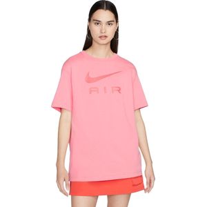 Nike - Coral Chalk Air Tee - T-shirt - Beige - Korte Mouwen - Ronde Hals