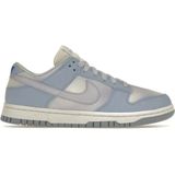 Nike - Dunk Low - Sneakers - Wit Blauw - Airbrush