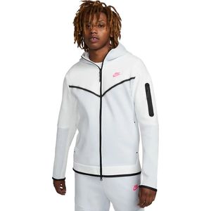 Nike tech fleece full-zip hoodie in de kleur wit