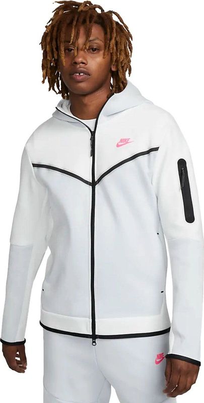 Nike tech fleece full-zip hoodie in de kleur wit