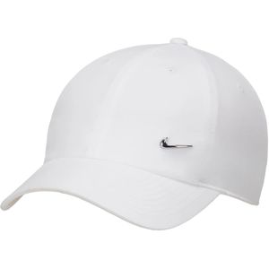 Nike Dri-FIT Club ongestructureerde pet met metalen Swoosh - Wit