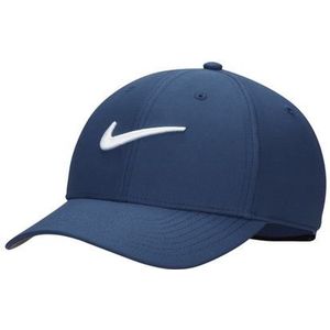 Nike Dri-FIT Club Structured Swoosh Cap Black - Golfcap Voor Volwassenen - Navy - L/XL