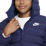 Nike Lightweight Synthetic Fill ruimvallend kinderjack met capuchon - Blauw