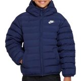 Nike Lightweight Synthetic Fill ruimvallend kinderjack met capuchon - Blauw