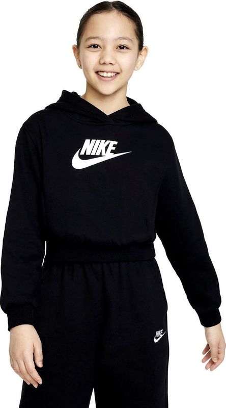 Nike - Club Fleece - Korte Hoodie - Zwart