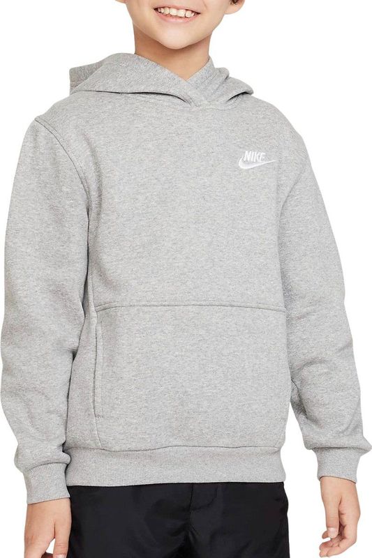 Nike - Sportswear Club Fleece Hoodie - Lichtgrijs - Fleece