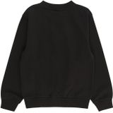 NIKE K NSW CLUB FLC CREW LS LBR Unisex Sporttrui - Zwart - Wit - Maat XS