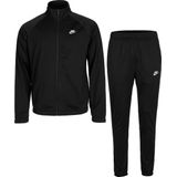 Nike - Club - Trainingspak - Zwart Wit - Polyester - Volledige Ritssluiting