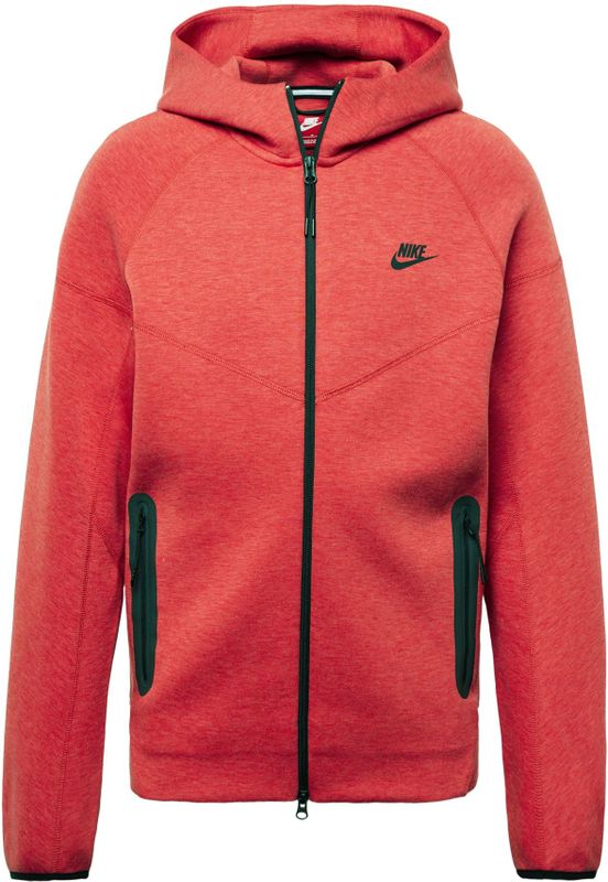 Nike - Tech Fleece Zip Hoodie - Rood - Heren