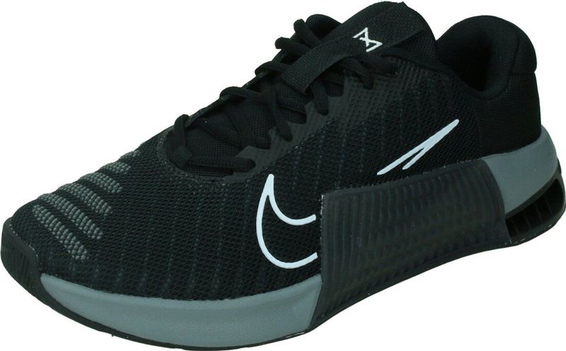NIKE Metcon 9 - Klimschoenen - Zwart Wit Antraciet - Rubber - Lichtgewicht Mesh