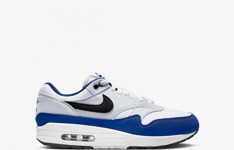Nike - Air Max 1 - Sneakers - Deep Royal Blue - Ademend Mesh en Suede