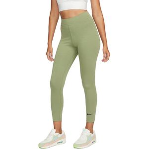 Nike sportswear classic 7/8-legging in de kleur groen