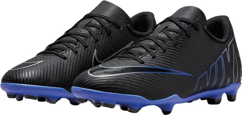 Nike Jr. Mercurial Vapor 15 Club low-top voetbalschoen voor kleuters/kids (meerdere ondergronden) - Zwart
