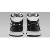 Nike Air Jordan 1 Mid - Sneakers - Unisex - Maat 37.5 - Zwart/College Grey/Sail/Gym Red