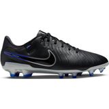 NIKE Legend 10 Academy FG/MG, lage man, zwart/blauw (Black Chrome Hyper Royal), 36.5 EU