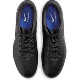 NIKE Legend 10 Academy FG/MG, lage man, zwart/blauw (Black Chrome Hyper Royal), 36.5 EU