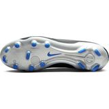 NIKE Legend 10 Academy FG/MG, lage man, zwart/blauw (Black Chrome Hyper Royal), 36.5 EU
