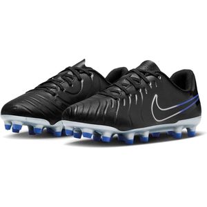 NIKE Jr Legend 10 Club FG/MG Bass Unisex Kinderen, zwart/blauw (Black Chrome Hyper Royal), 33.5 EU