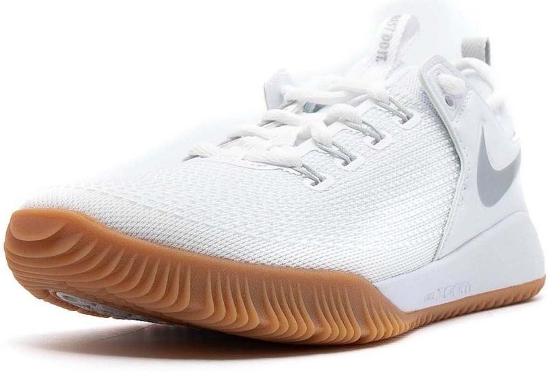 Nike - Zoom Hyperace 2 LE - Volleybalschoenen - Wit - Zilver - Textiel - Synthetisch