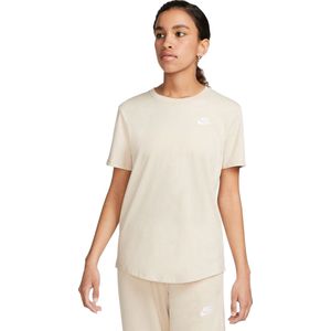 Nike - Sportswear Club - T-shirt - Sanddrift - Korte Mouwen - 100% Katoen