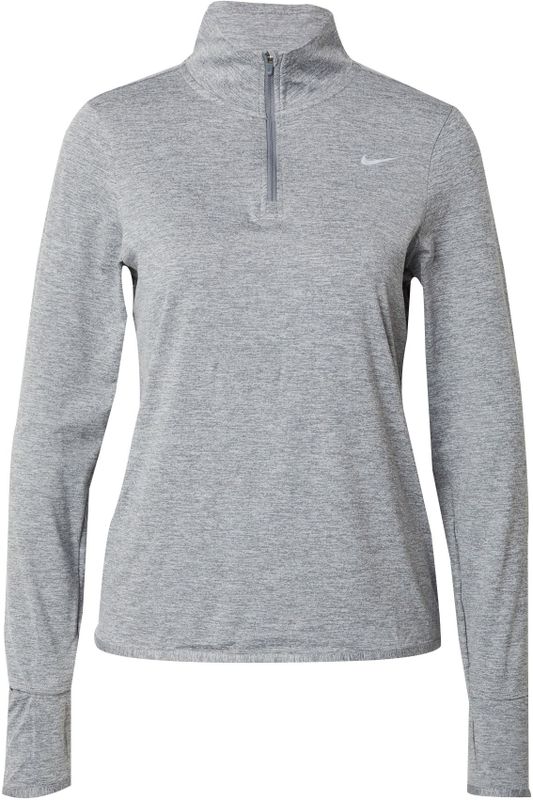 Nike Swift hardlooptop met korte rits en UV-bescherming voor dames - Grijs