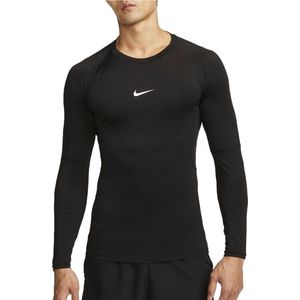 Nike pro dri-fit top in de kleur zwart.