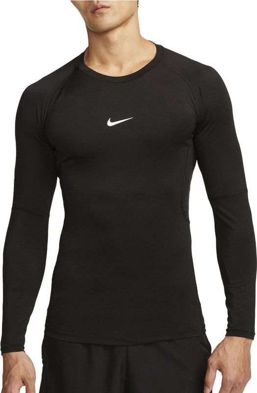 Nike Pro Dri-fit Compressieshirt Heren Zwart M