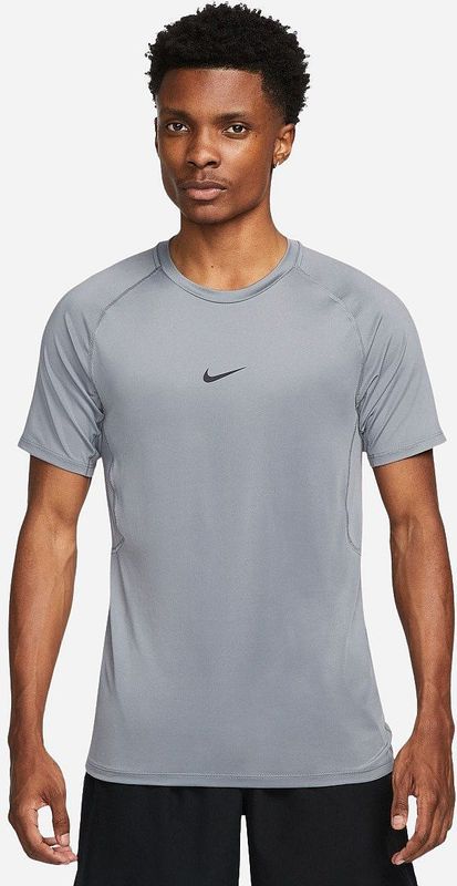 Nike Pro Dri-FIT Slim S/S Sportshirt (Heren |grijs)