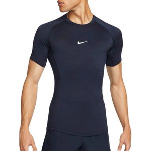 Nike FB7932-451 M NP DF Tight Top SS shirt met lange mouwen heren obsidiaan/zwart maat L