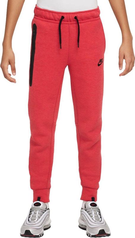 Nike sportswear tech fleece joggingbroek in de kleur rood