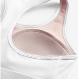 Nike swoosh medium support sport bh in de kleur wit.