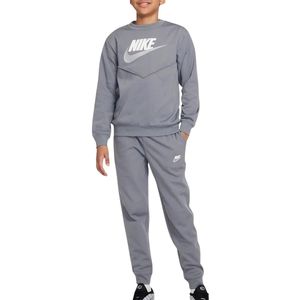 Nike - Sportswear Big Logo Crew - Trainingspak - Grijsblauw Wit - 100% Polyester